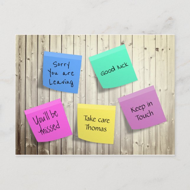 Carte Postale Adieu post-adieu (Devant)