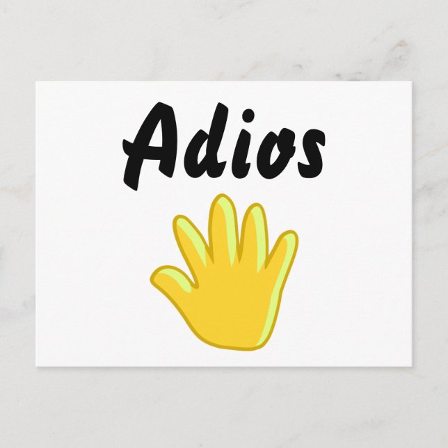 Carte Postale Adios (Devant)