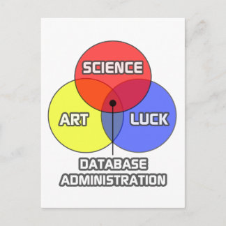 Carte Postale Administration de la base de données.. Science Art