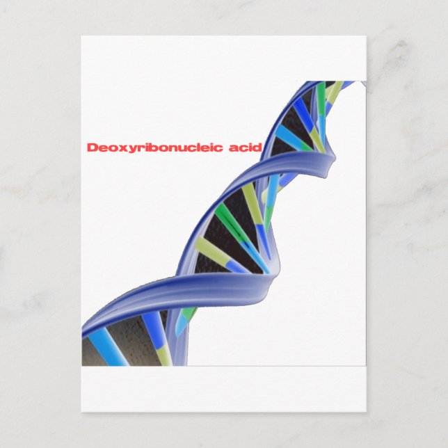 Carte Postale ADN - Acide désoxyribonucléique (Devant)