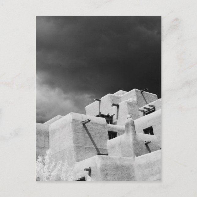 Carte Postale Adobe de style Pueblo Inn at Loretto, Père Noël Fe (Devant)