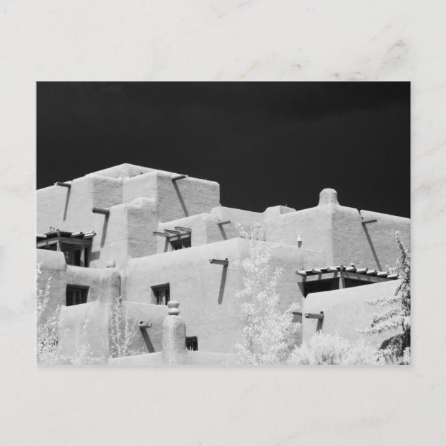 Carte Postale Adobe de style Pueblo Inn at Loretto, Père Noël Fe (Devant)