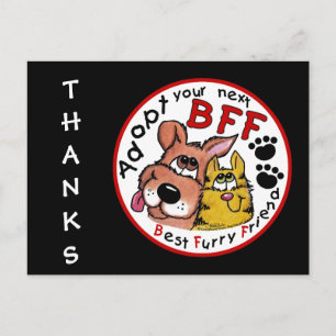 Carte Postale Adoptez votre prochain BFF