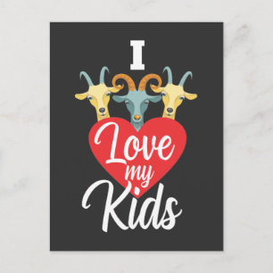 Carte Postale Adorable Chèvre Lover Maman Humour Animal Famille