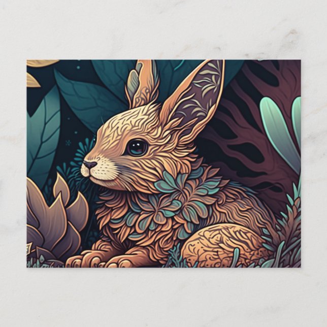 Carte postale adorable de Pâques (Devant)