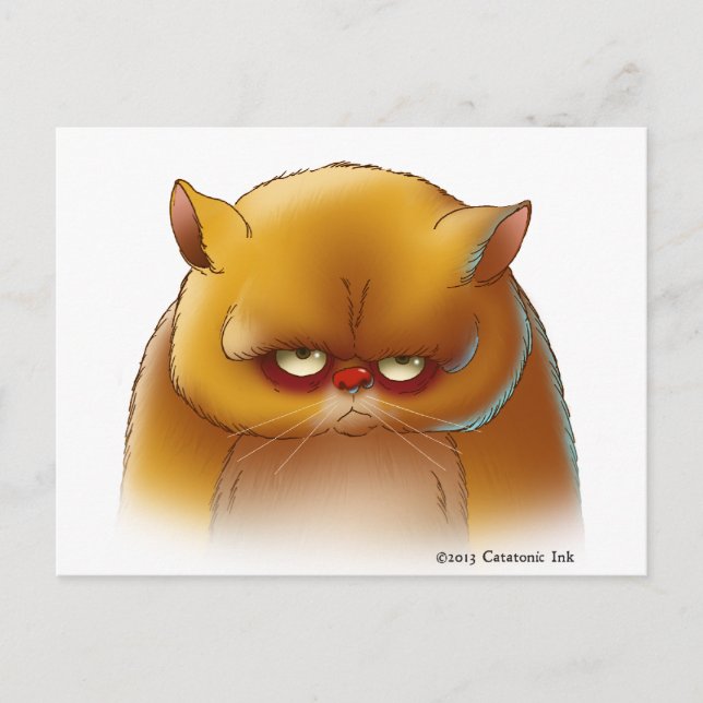 Carte postale adorable Kitty Cat (Devant)