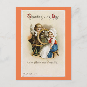 Carte Postale Adorable pèlerins Vintages