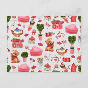 Carte Postale Adorable Valentines Day Stuff Sac fourre-tout