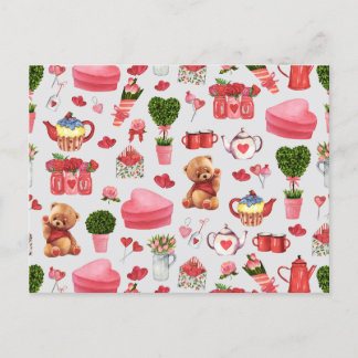 Carte Postale Adorable Valentines Day Stuff Sac fourre-tout