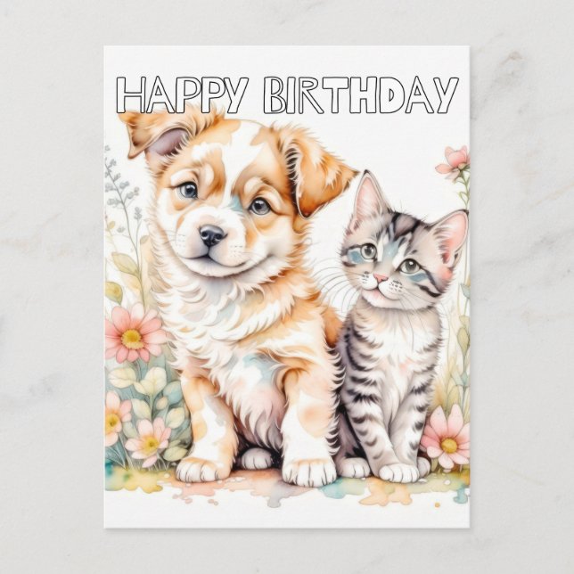 Carte Postale Adorables Meilleures Amies Pour Toujours (Devant)