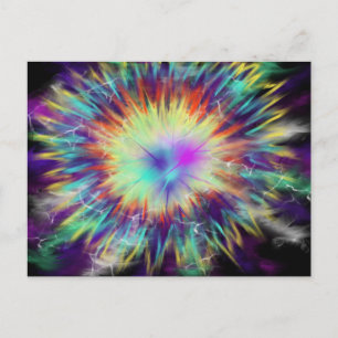 Carte Postale Adoration Art rose Aqua bleu jaune 20 oct 17 ESSL