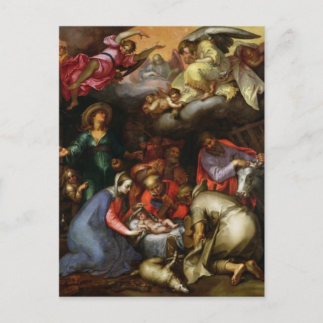 Carte Postale Adoration des bergers, 1612 (Devant)