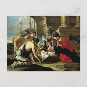 Carte Postale Adoration des bergers XVIIe siècle