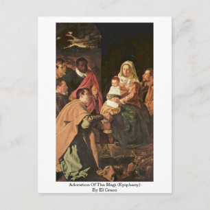 Carte Postale Adoration Des Mages (Epiphanie) Par El Greco