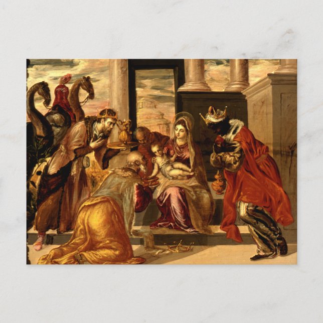 Carte Postale Adoration des Mages - Greco (Devant)