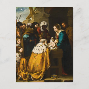 Carte Postale Adoration des Mages - Murillo