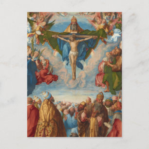 Carte Postale Adoration of the Trinity Details by Albrecht durer