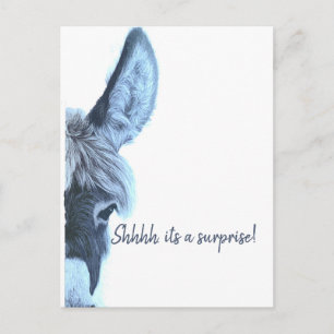 Carte Postale Adulte Surprise Anniversaire Amusant Bleu Moderne