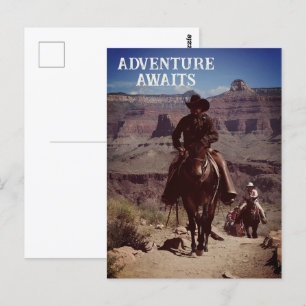 Carte Postale Adventure Attend Le Thème Western Outdoor