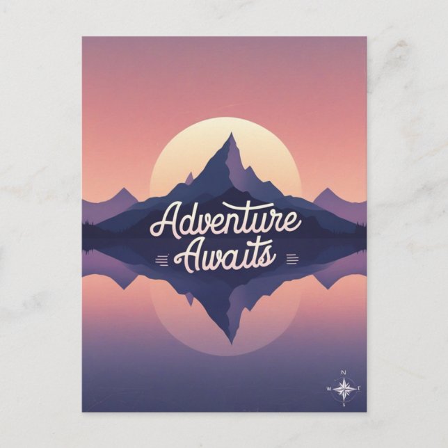 Carte postale Adventure Await Nature (Devant)