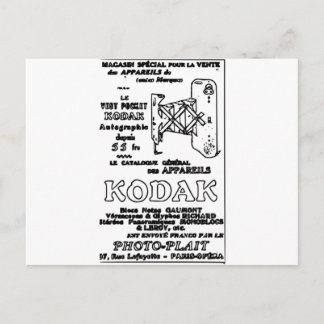 Carte Postale Advert Kodak vintage