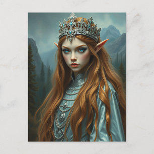 Carte Postale Aelithra Reine Elfe - Art Fantastique Gothique Som