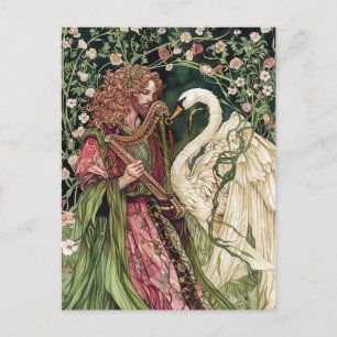 Carte Postale Aengus dieu celtique de l'Amour et de la Beauté