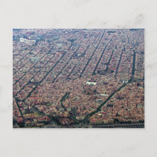 Carte Postale Aerial de Barcelone