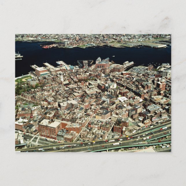 Carte Postale Aerial view of Boston, MA (Devant)