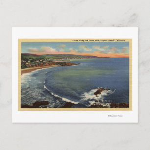 Carte Postale Aérien des criques le long de la côte
