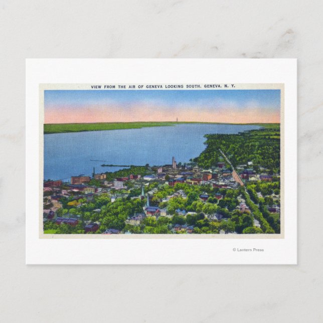 Carte Postale Aérien sud de la ville (Devant)