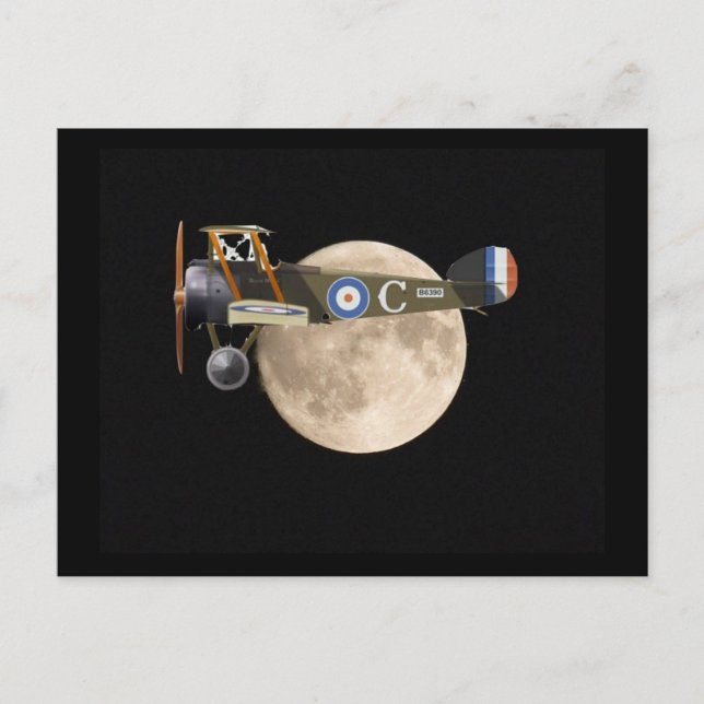 CARTE POSTALE AÉRONEF DE LA GUERRE MONDIALE 1 (Devant)