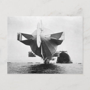 Carte Postale Aéronef de Zeppelin, 1908