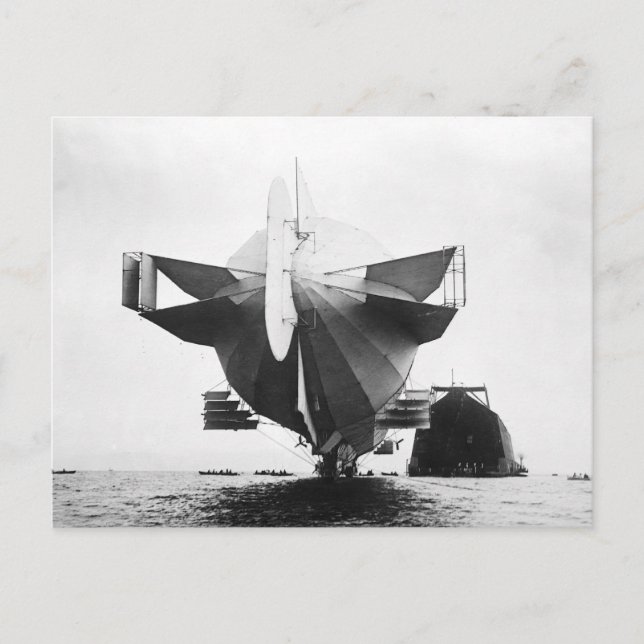 Carte Postale Aéronef de Zeppelin 1908 (Devant)