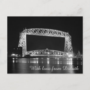 Carte Postale Aéronef Lift Bridge photo noir & blanc