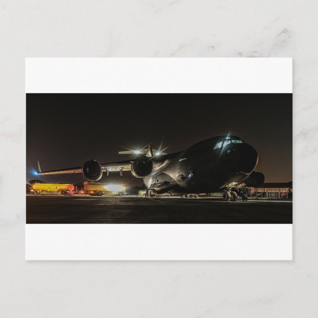 Carte Postale Aéronefs de nuit (Devant)