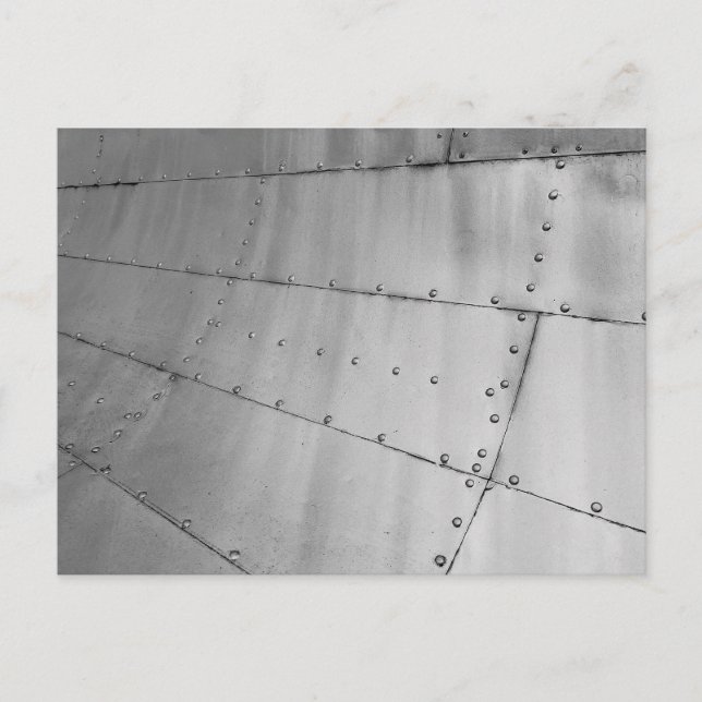 Carte Postale Aéronefs en aluminium - Peau Abstraite (Devant)