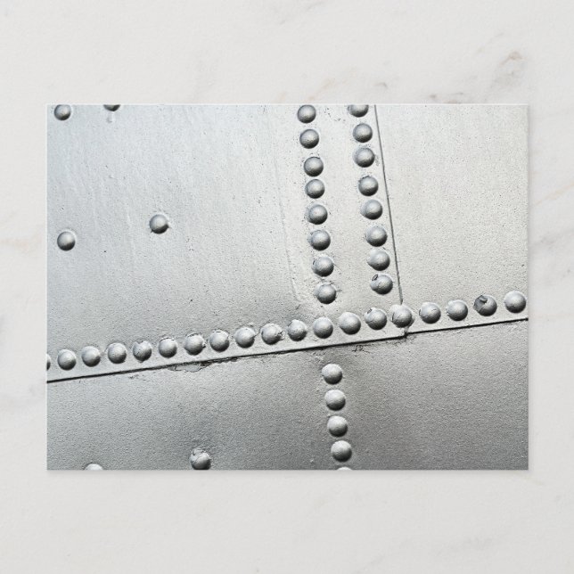 Carte Postale Aéronefs en aluminium - Peau Vintage (Devant)