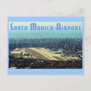 Carte Postale Aéroport de père Noël Monica
