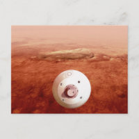 Aeroshell avec l'atterrissage du rover Perseveranc