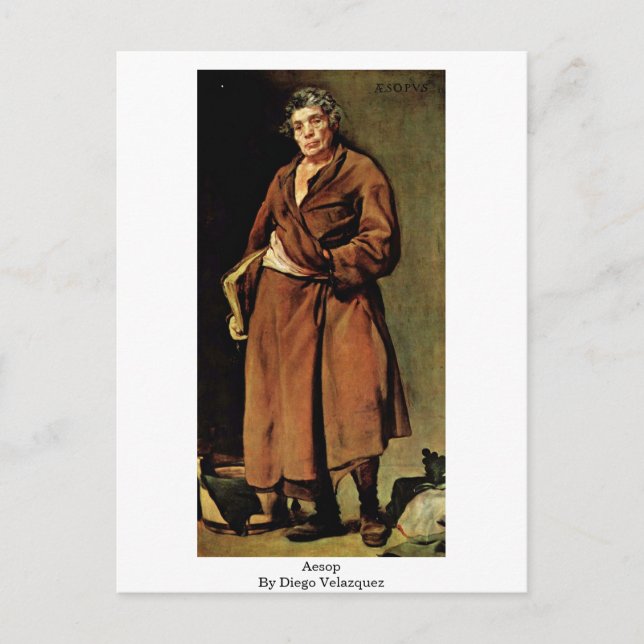 Carte Postale Aesop Par Diego Velazquez (Devant)