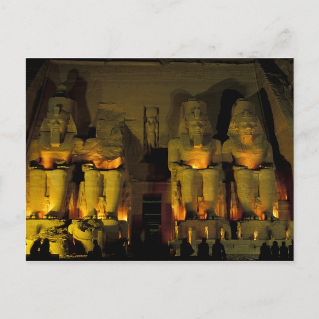 Carte Postale AF, Égypte, Abu Simbel. Figures colossales de (Devant)
