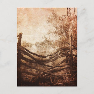 Carte Postale Affaire Rural landscape Rustic Farm Fence