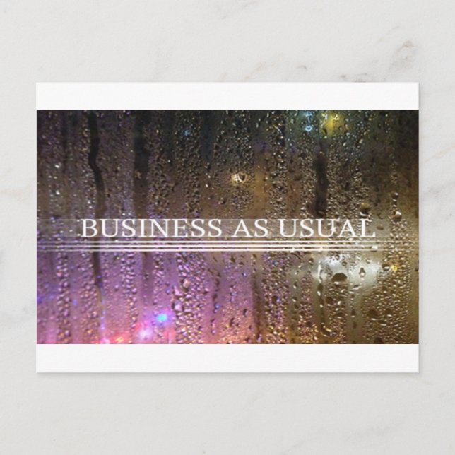 Carte Postale affaires comme d'habitude (Devant)