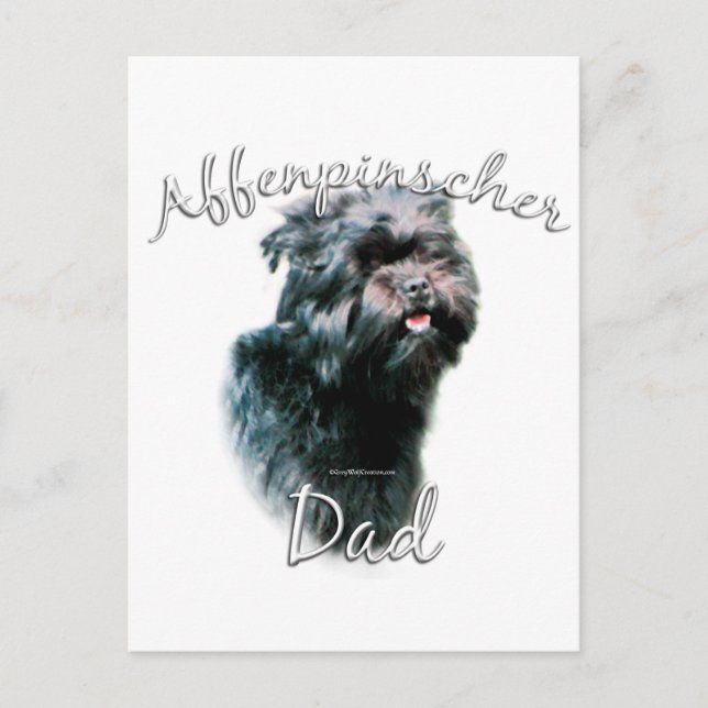 Carte Postale Affenpinscher Papa 2 (Devant)