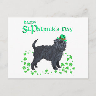 Carte Postale Affenpinscher Saint-Patrick