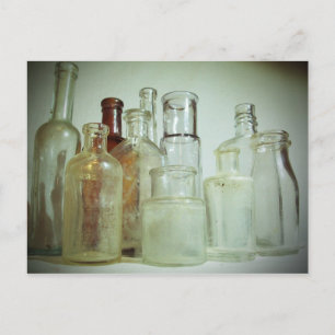 Carte Postale Affichage de la bouteille de médecine