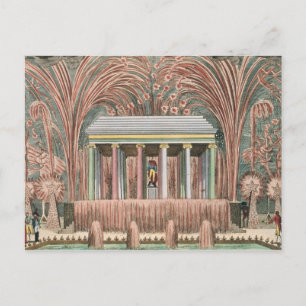 Carte Postale Affichage d'un écran de feu d'artifice