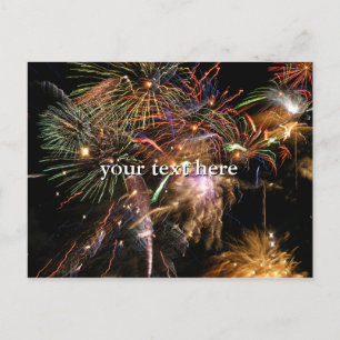 Carte Postale Affichage Fireworks