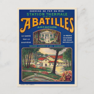 Carte Postale Affiche 1920 d'Abatilles Arcachon